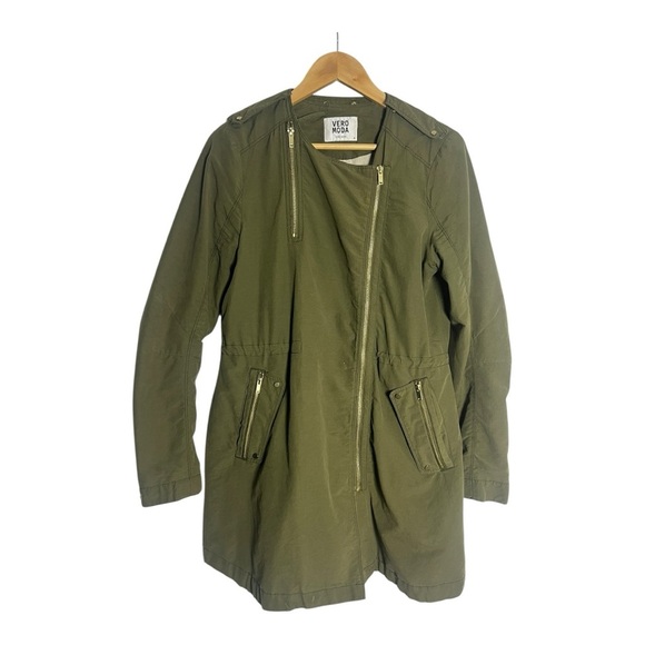 Vero Moda Khaki Women's Trench Coat - Picture 2 of 4